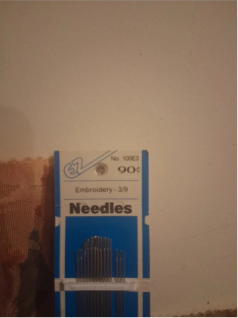 EZ INTERNATIONAL Embroidery Needles Size 3/9 16 Pack No. 100E3